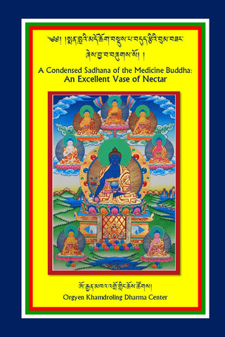 A Condensed Sadhana of the Medicine Buddha:  An Excellent Vase of Nectar